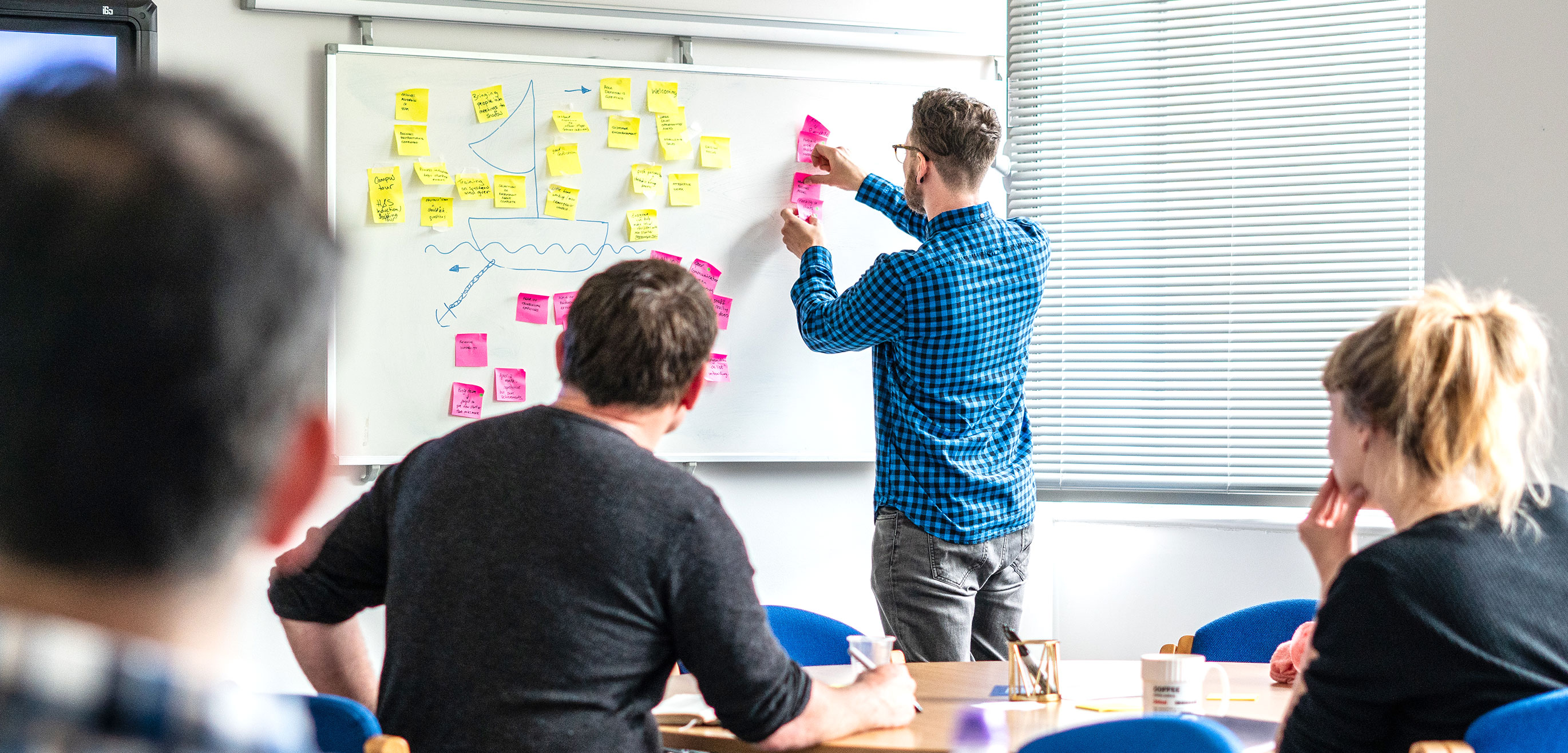 People taking part in design sprint with Wolfcub